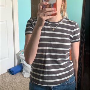 American Eagle striped shirt.